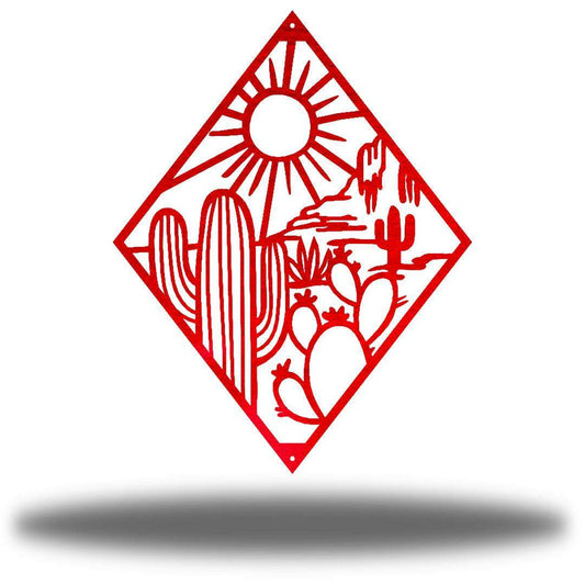 Riverside Designs-Cactus Scene-Metal Wall Art Décor