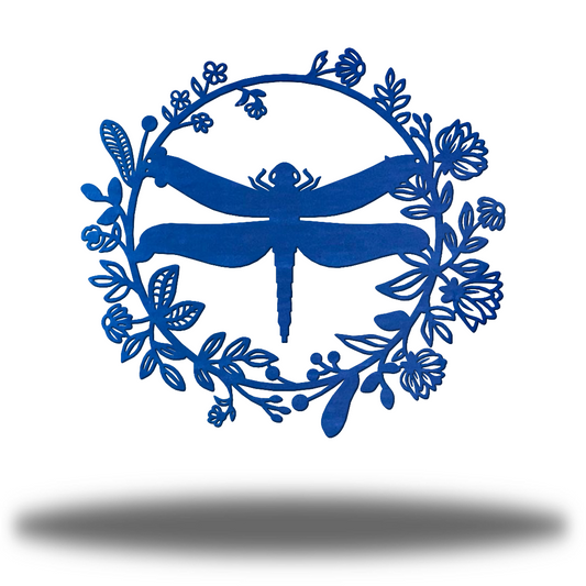 Riverside Designs-Floral Dragonfly-Metal Wall Art Décor