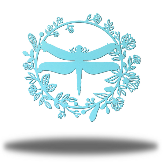 Riverside Designs-Floral Dragonfly-Metal Wall Art Décor