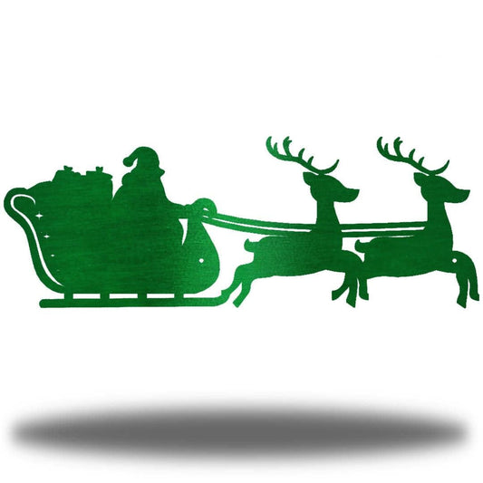 Riverside Designs-Christmas Sleigh-Metal Wall Art Décor