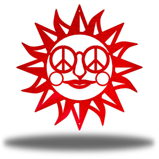 Riverside Designs-Hippie Sun-Metal Wall Art Décor