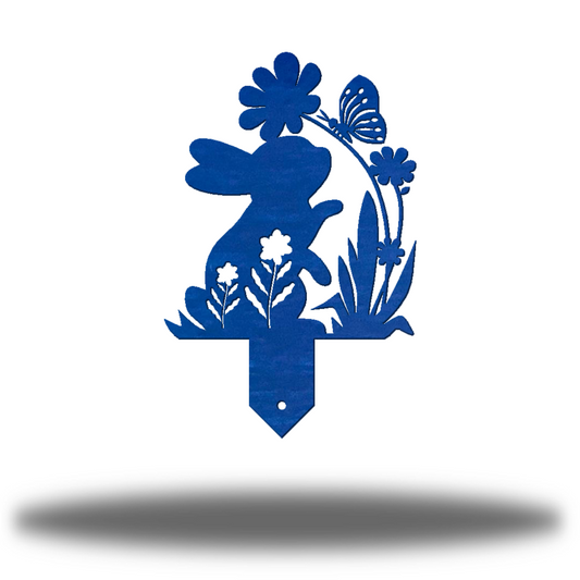 Riverside Designs-Rabbit Garden Stake 1-Metal Wall Art Décor