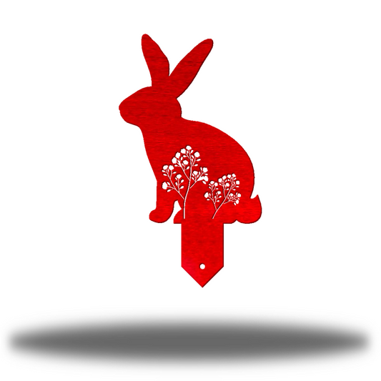 Riverside Designs-Rabbit Garden Stake 2-Metal Wall Art Décor