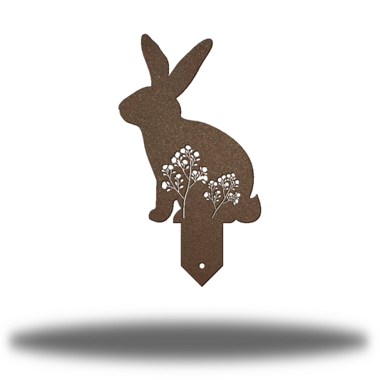 Riverside Designs-Rabbit Garden Stake 2-Metal Wall Art Décor