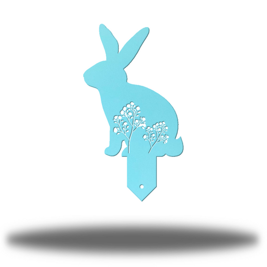 Riverside Designs-Rabbit Garden Stake 2-Metal Wall Art Décor