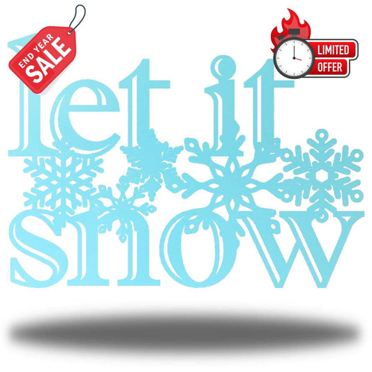 Riverside Designs-Let It Snow-Metal Wall Art Décor