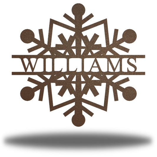 Riverside Designs-Snowflake Monogram-Metal Wall Art Décor