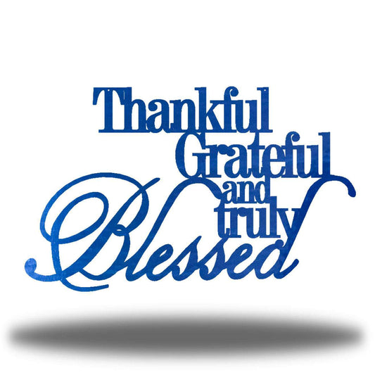 Riverside Designs-Thankful, Grateful & Truly Blessed-Metal Wall Art Décor