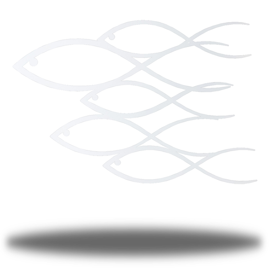 Riverside Designs-Abstract School of Fish-Metal Wall Art Décor