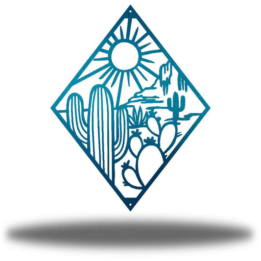 Riverside Designs-Cactus Scene-Metal Wall Art Décor