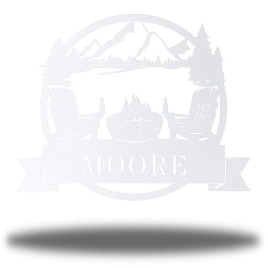Riverside Designs-Campfire Monogram-Metal Wall Art Décor