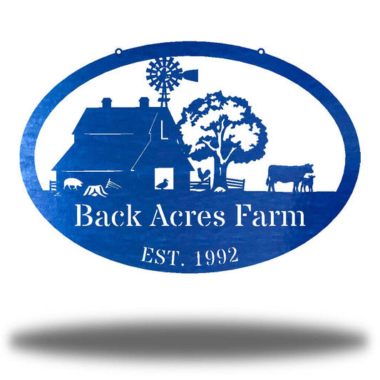 Riverside Designs-Farm Monogram-Metal Wall Art Décor