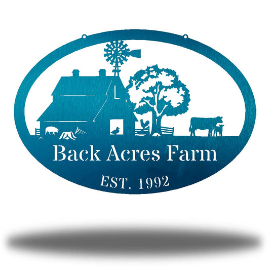 Riverside Designs-Farm Monogram-Metal Wall Art Décor