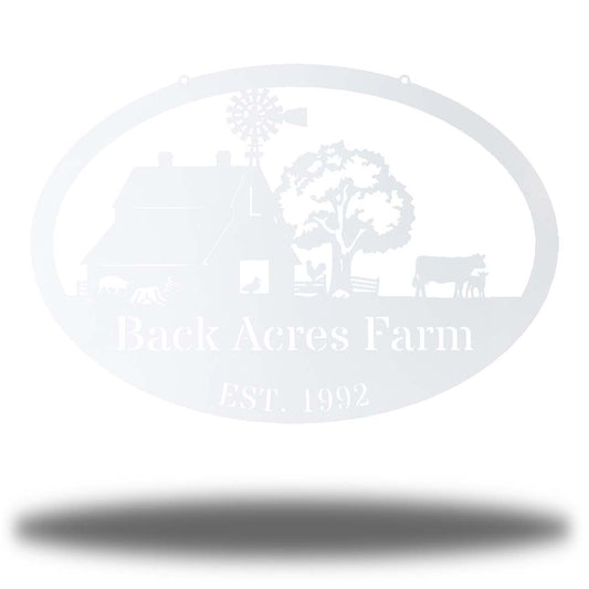 Riverside Designs-Farm Monogram-Metal Wall Art Décor