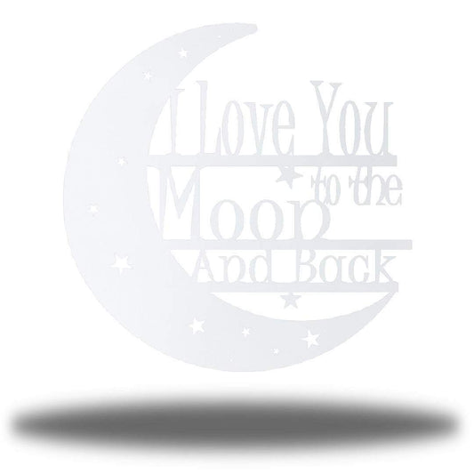 Riverside Designs-I Love You to the Moon and Back-Metal Wall Art Décor