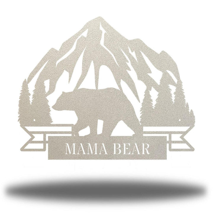 Riverside Designs-Mountain Bear Monogram-Metal Wall Art Décor