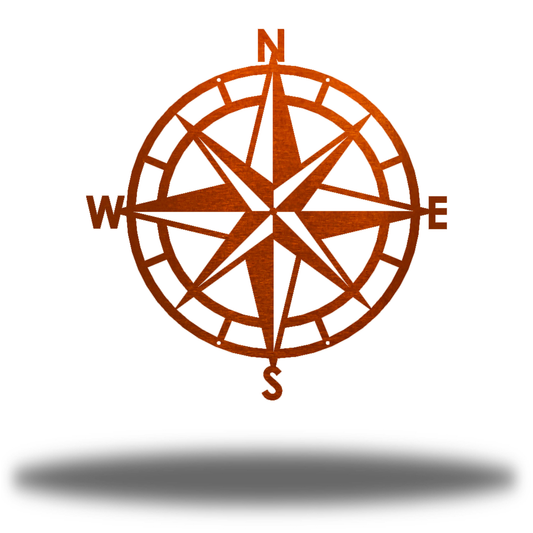 Riverside Designs-Nautical Compass-Metal Wall Art Décor
