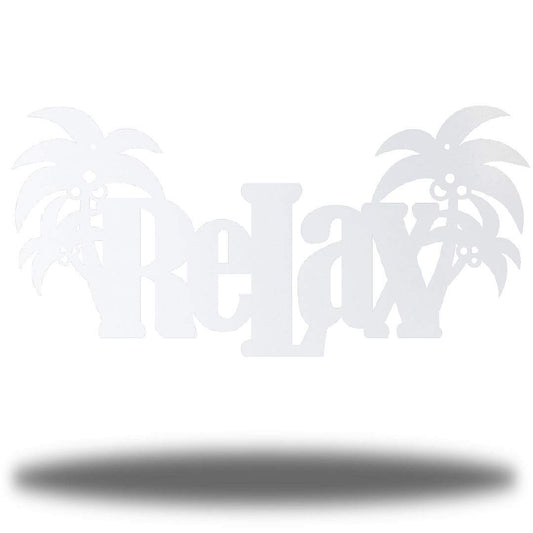 Riverside Designs-Relax Word-Metal Wall Art Décor