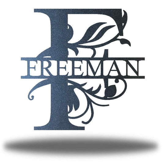 Riverside Designs-Vine Split Letter Monogram-Metal Wall Art Décor