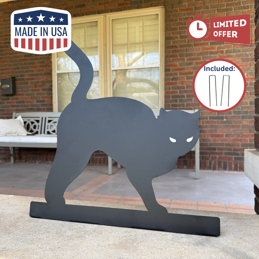 Riverside Designs-Arched Cat Stand-Metal Wall Art Décor