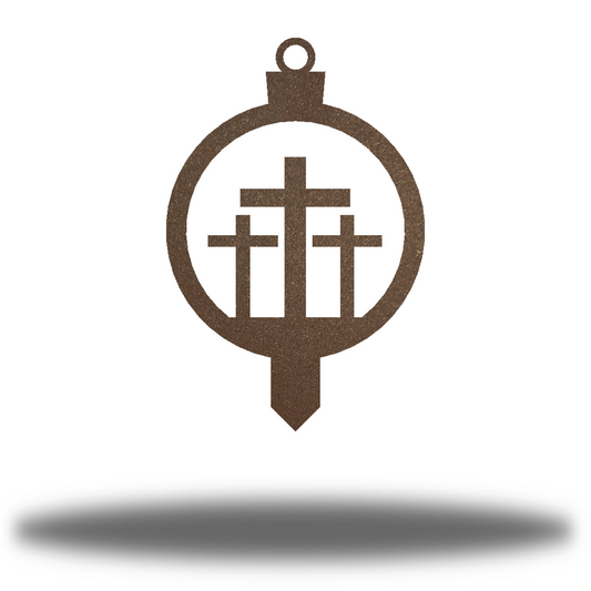 Riverside Designs-3 Crosses Ornament Stake-Metal Wall Art Décor