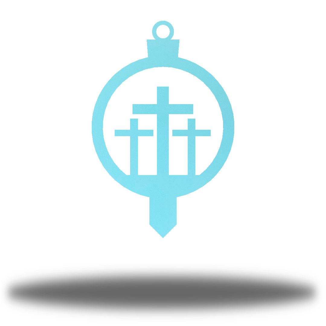 Riverside Designs-3 Crosses Ornament Stake-Metal Wall Art Décor