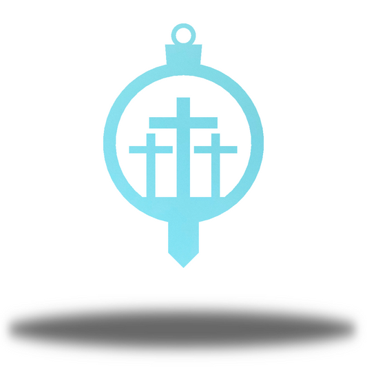 Riverside Designs-3 Crosses Ornament Stake-Metal Wall Art Décor