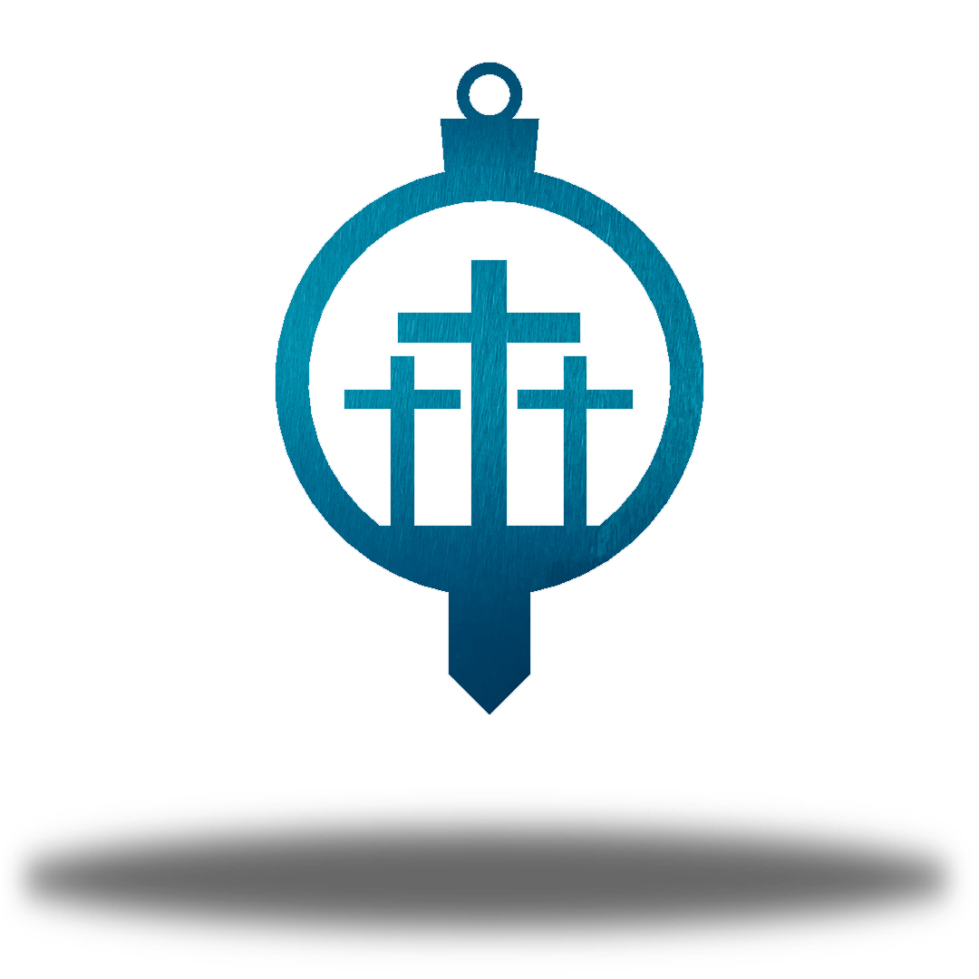 Riverside Designs-3 Crosses Ornament Stake-Metal Wall Art Décor