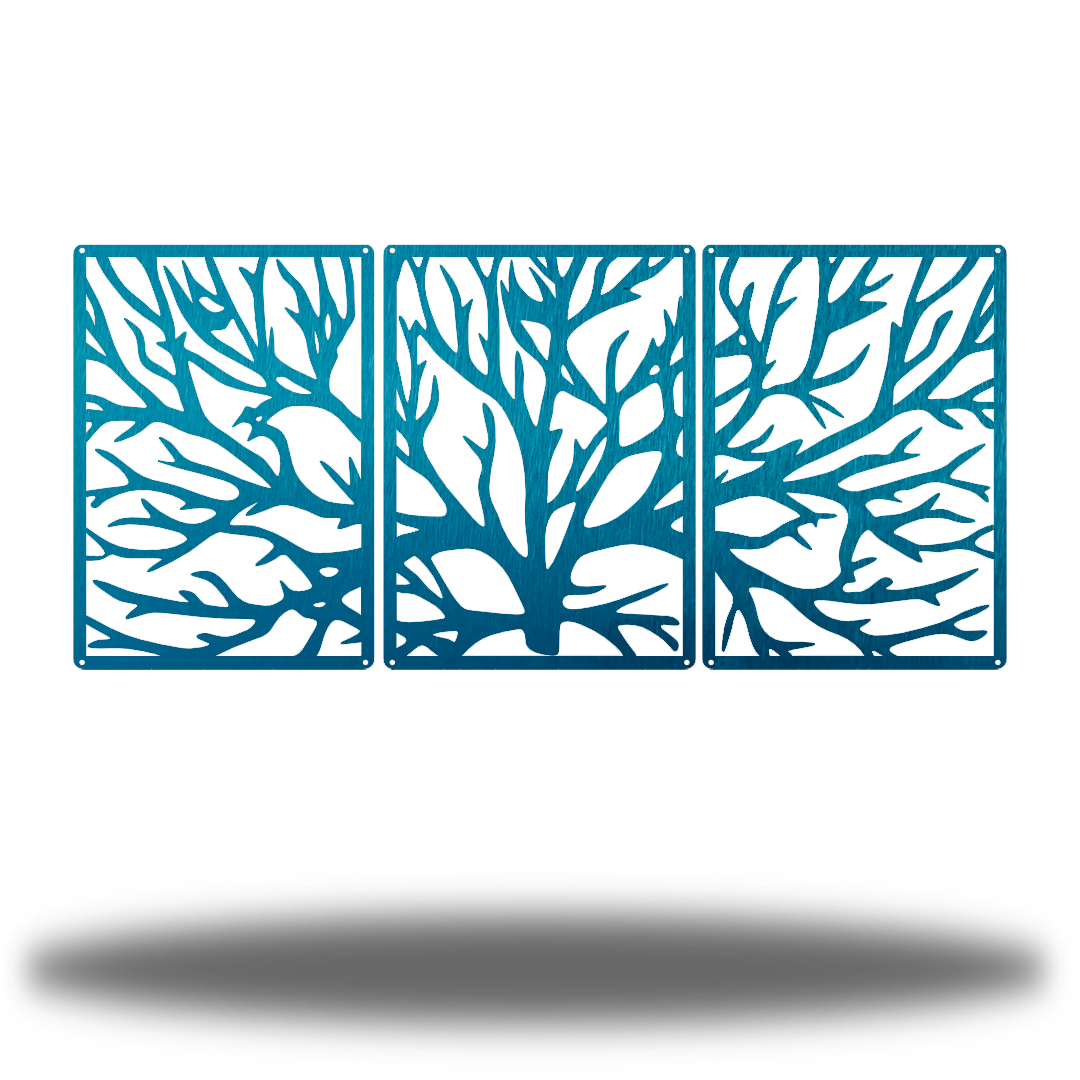 Riverside Designs-3 Section Tree-Metal Wall Art Décor