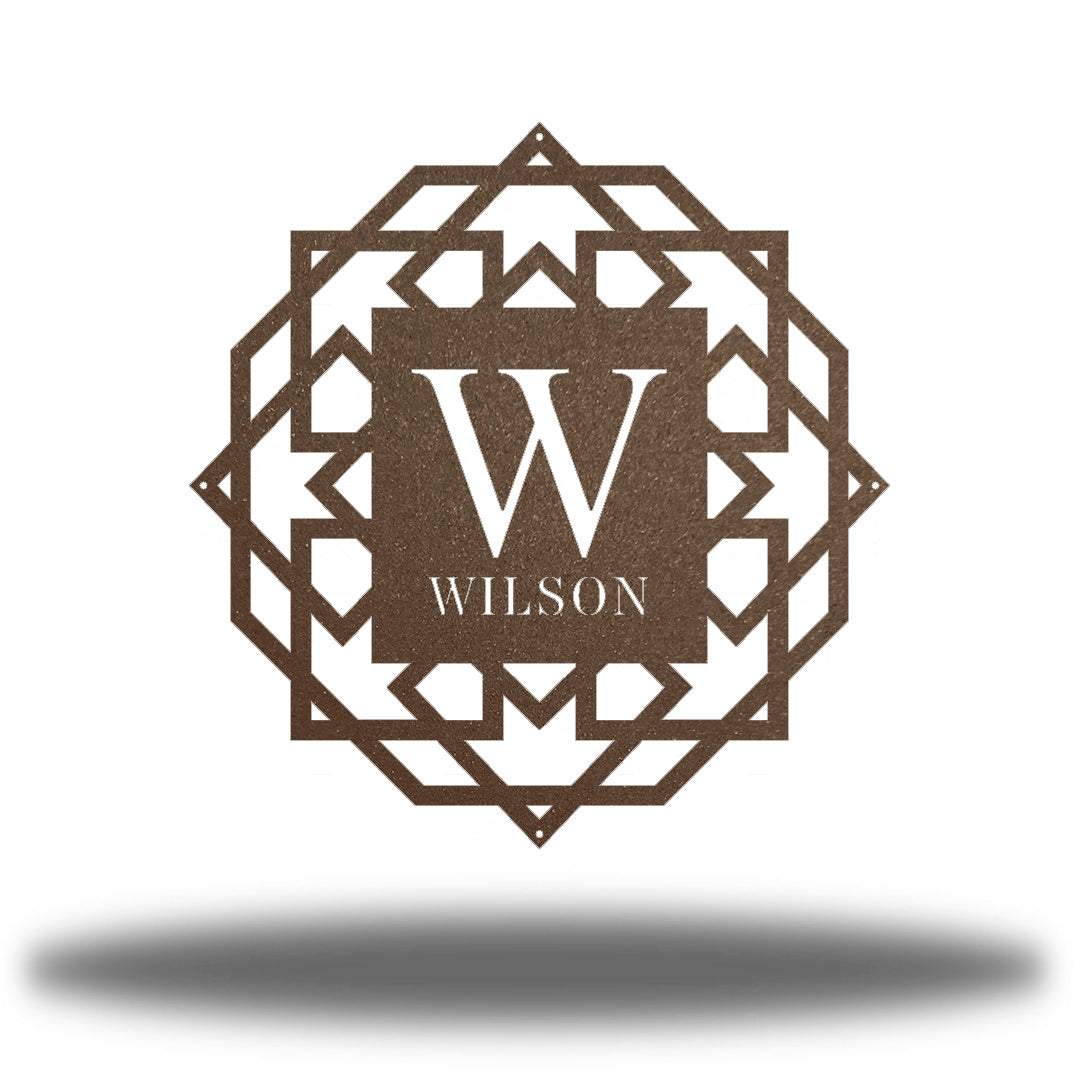 Riverside Designs-Abstract Monogram-Metal Wall Art Décor