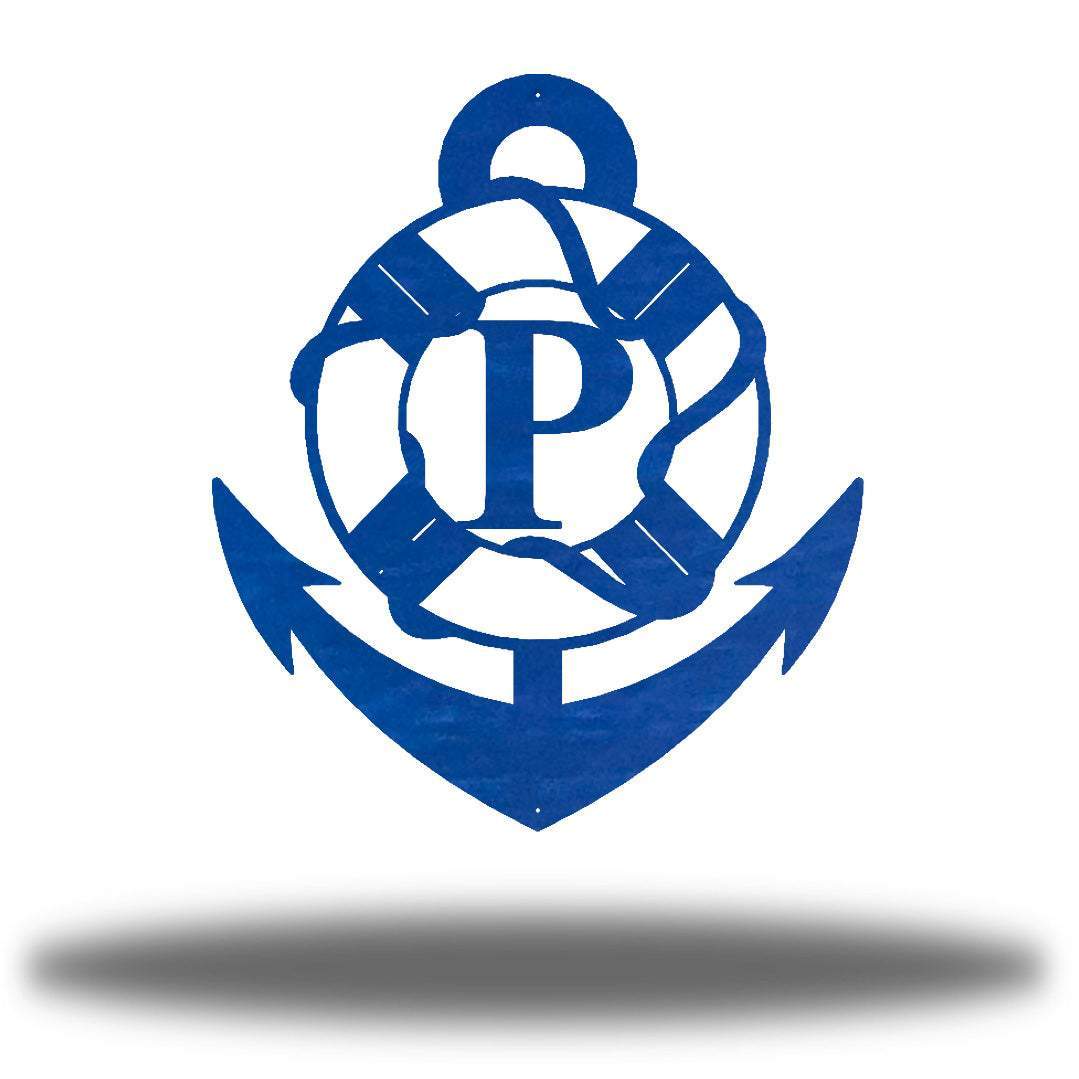 Riverside Designs-Anchor Initial Monogram-Metal Wall Art Décor