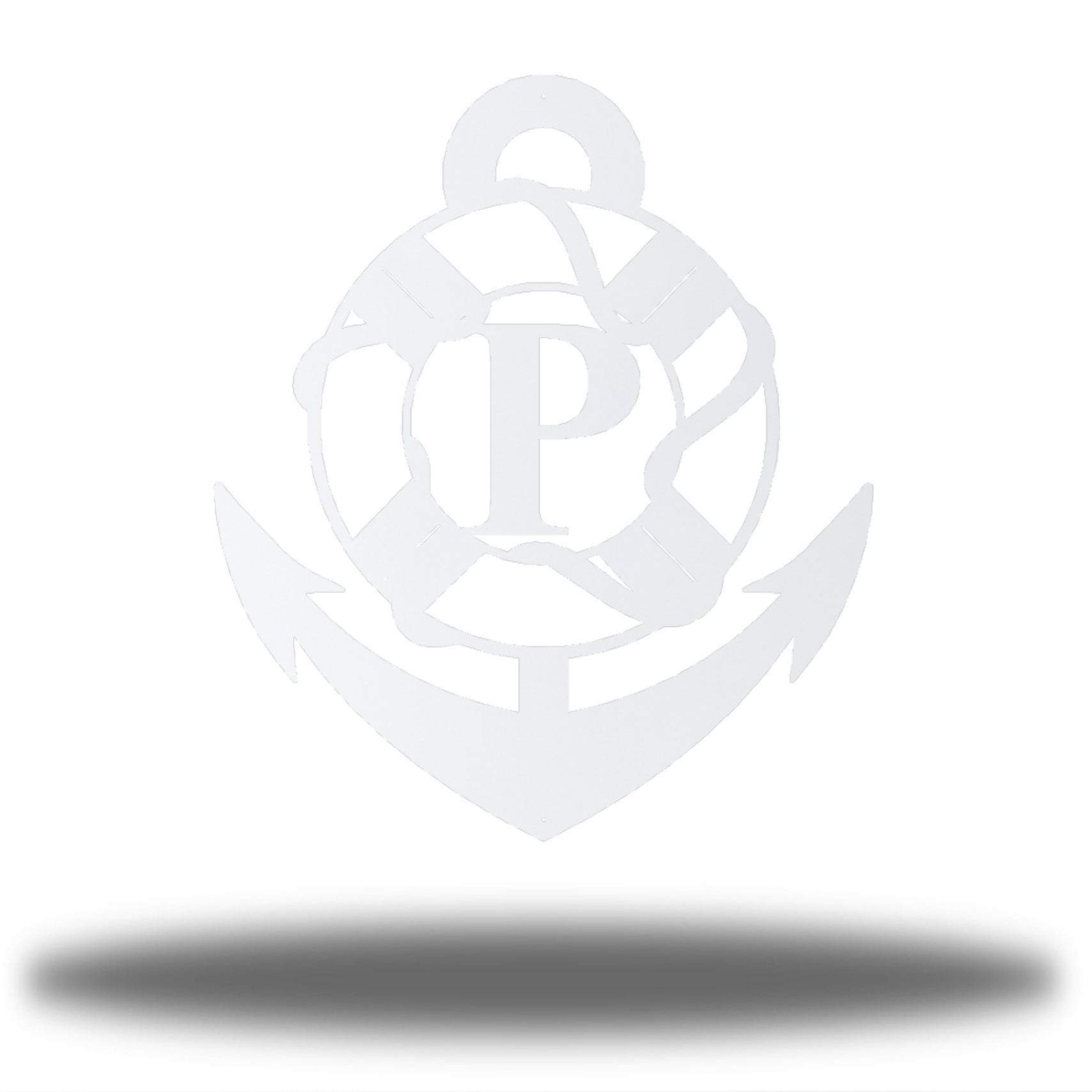 Riverside Designs-Anchor Initial Monogram-Metal Wall Art Décor