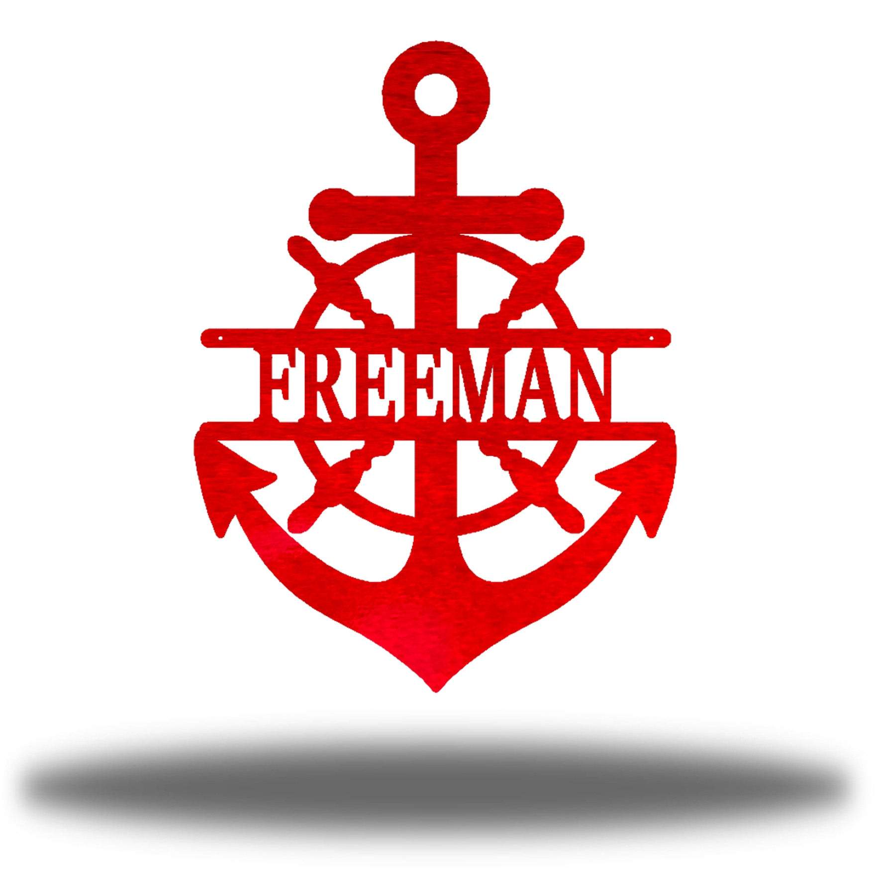 Riverside Designs-Anchor Monogram-Metal Wall Art Décor