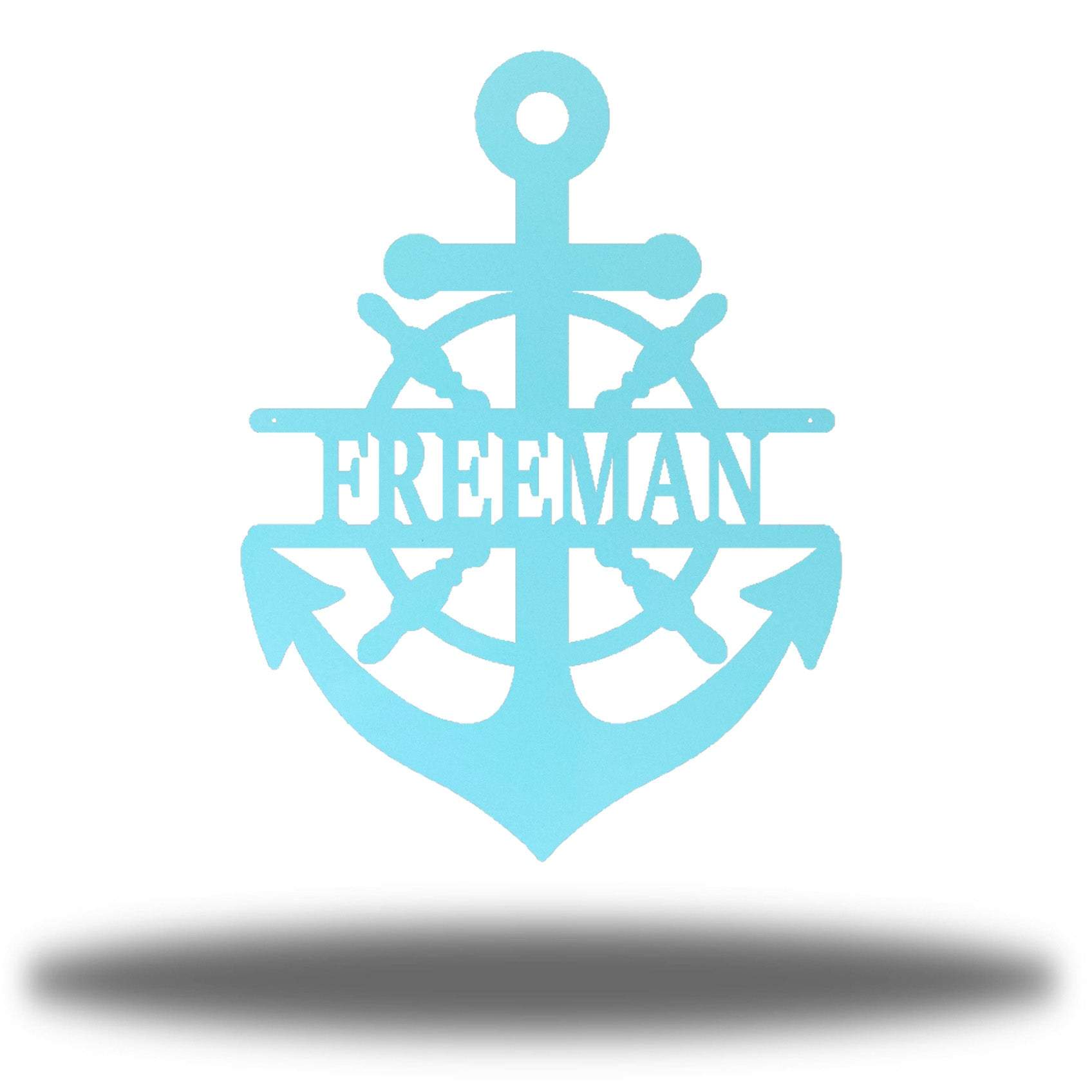 Riverside Designs-Anchor Monogram-Metal Wall Art Décor