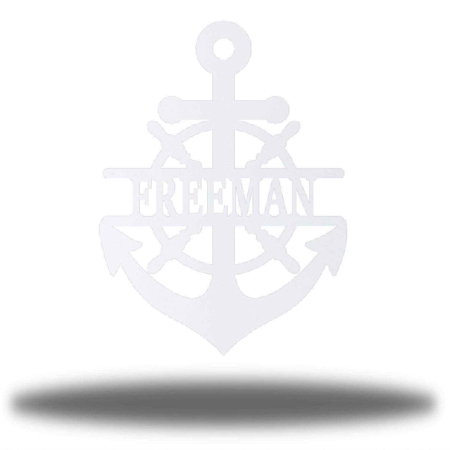 Riverside Designs-Anchor Monogram-Metal Wall Art Décor