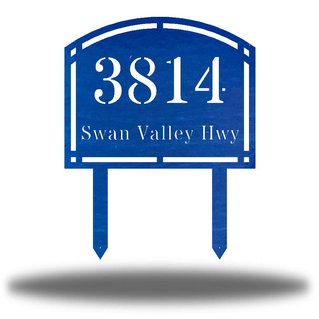Riverside Designs-Arched Address Stake-Metal Wall Art Décor