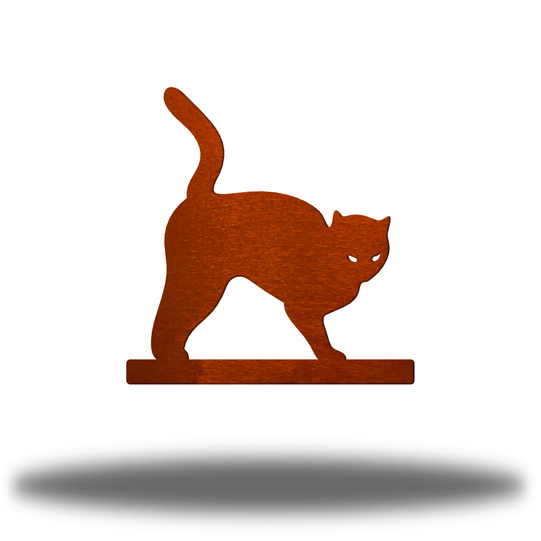 Riverside Designs-Arched Cat Stand-Metal Wall Art Décor