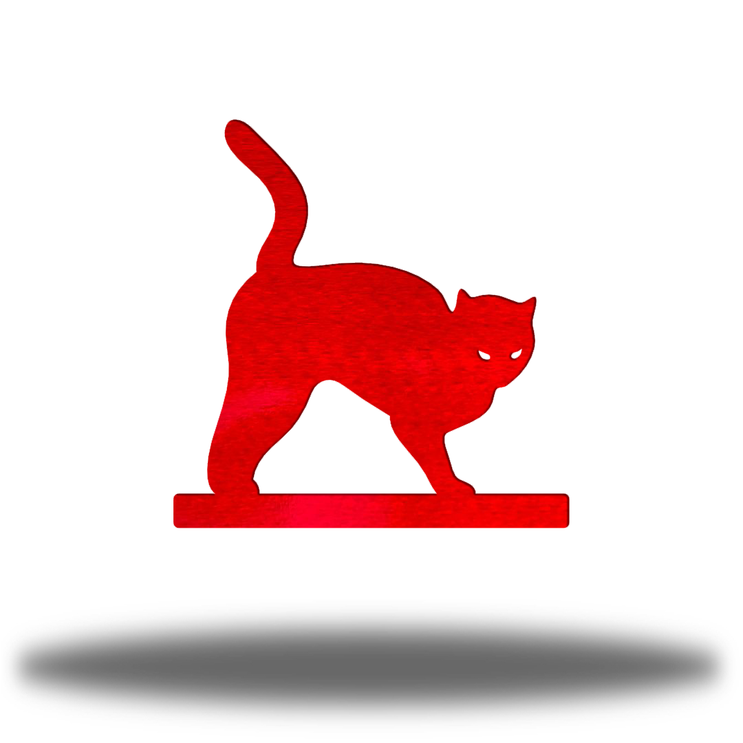 Riverside Designs-Arched Cat Stand-Metal Wall Art Décor