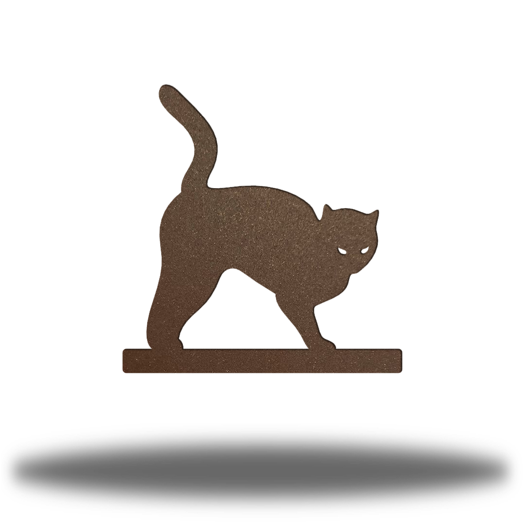 Riverside Designs-Arched Cat Stand-Metal Wall Art Décor