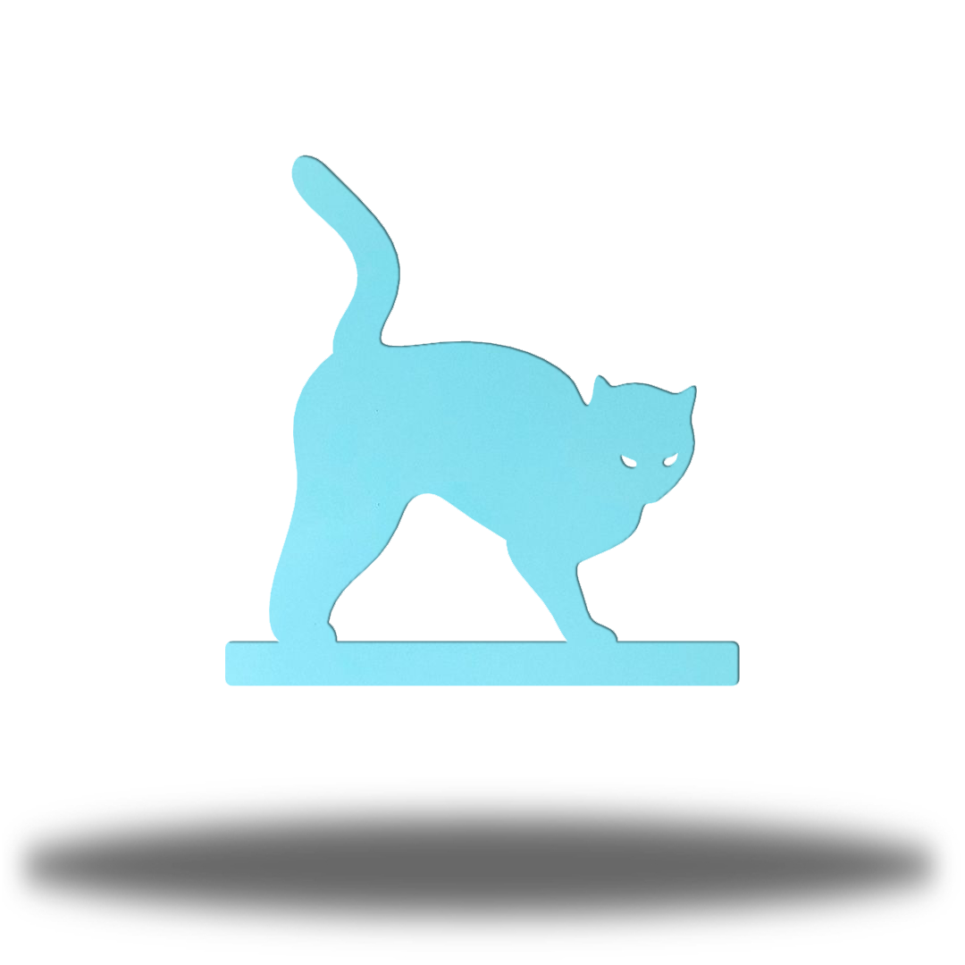 Riverside Designs-Arched Cat Stand-Metal Wall Art Décor