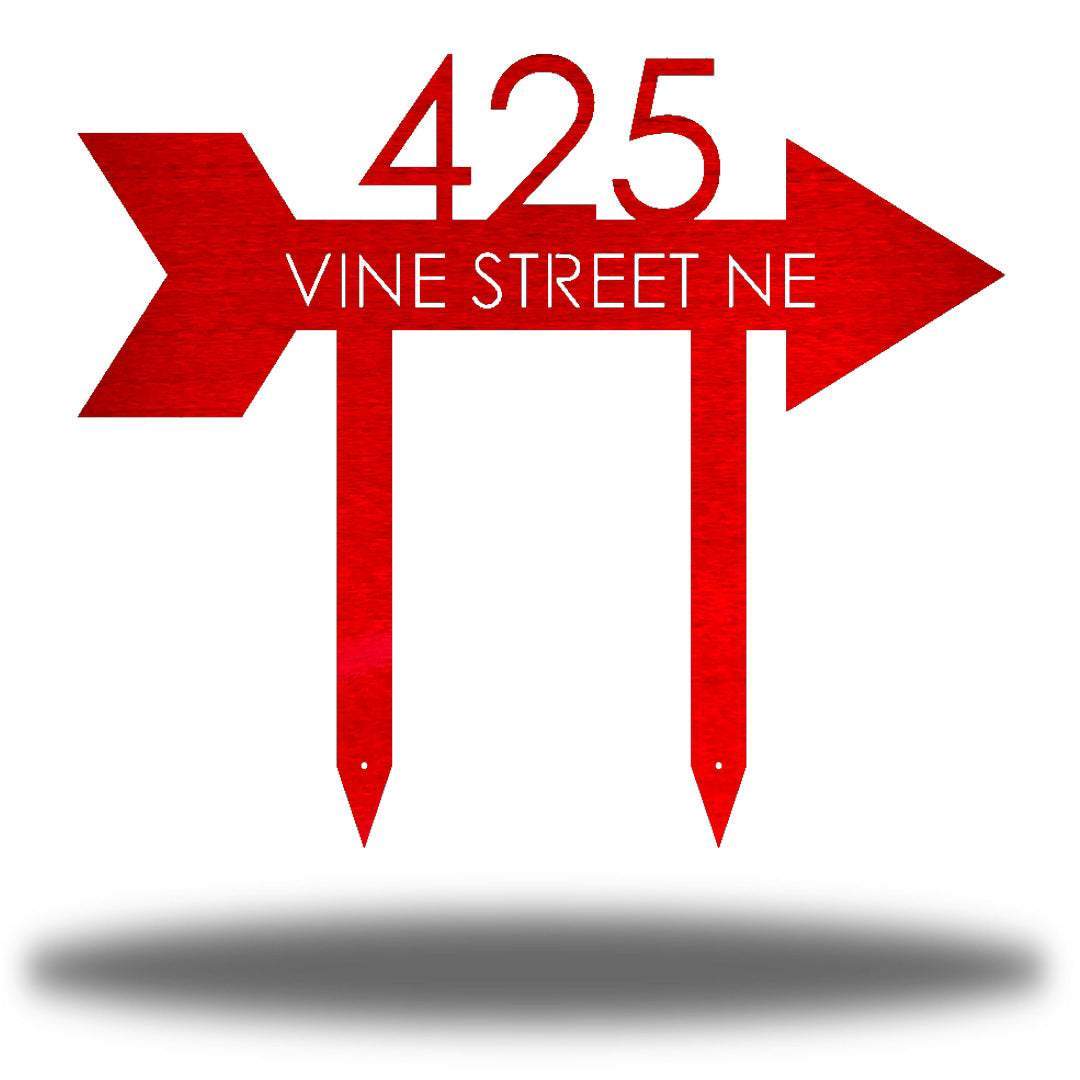 Riverside Designs-Arrow Address Stake-Metal Wall Art Décor