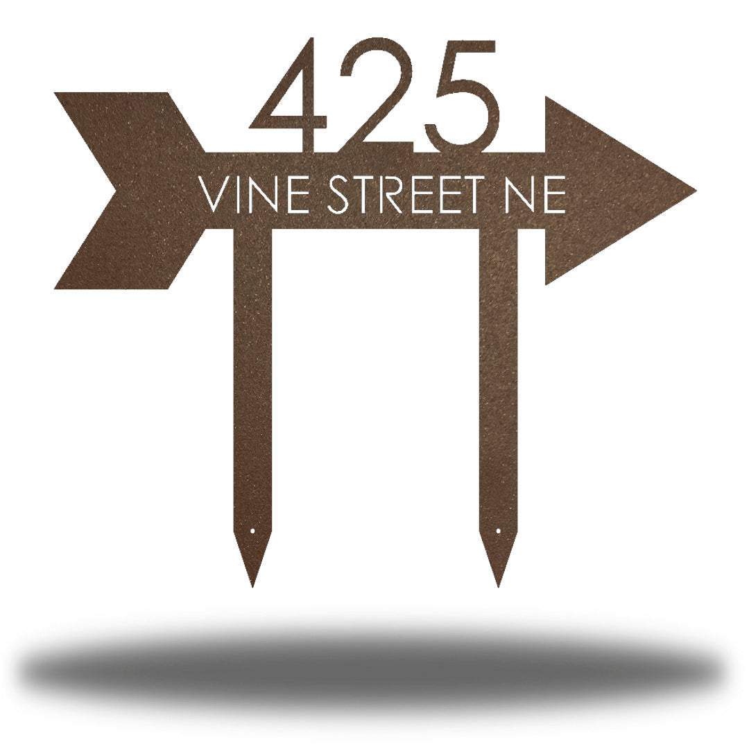 Riverside Designs-Arrow Address Stake-Metal Wall Art Décor