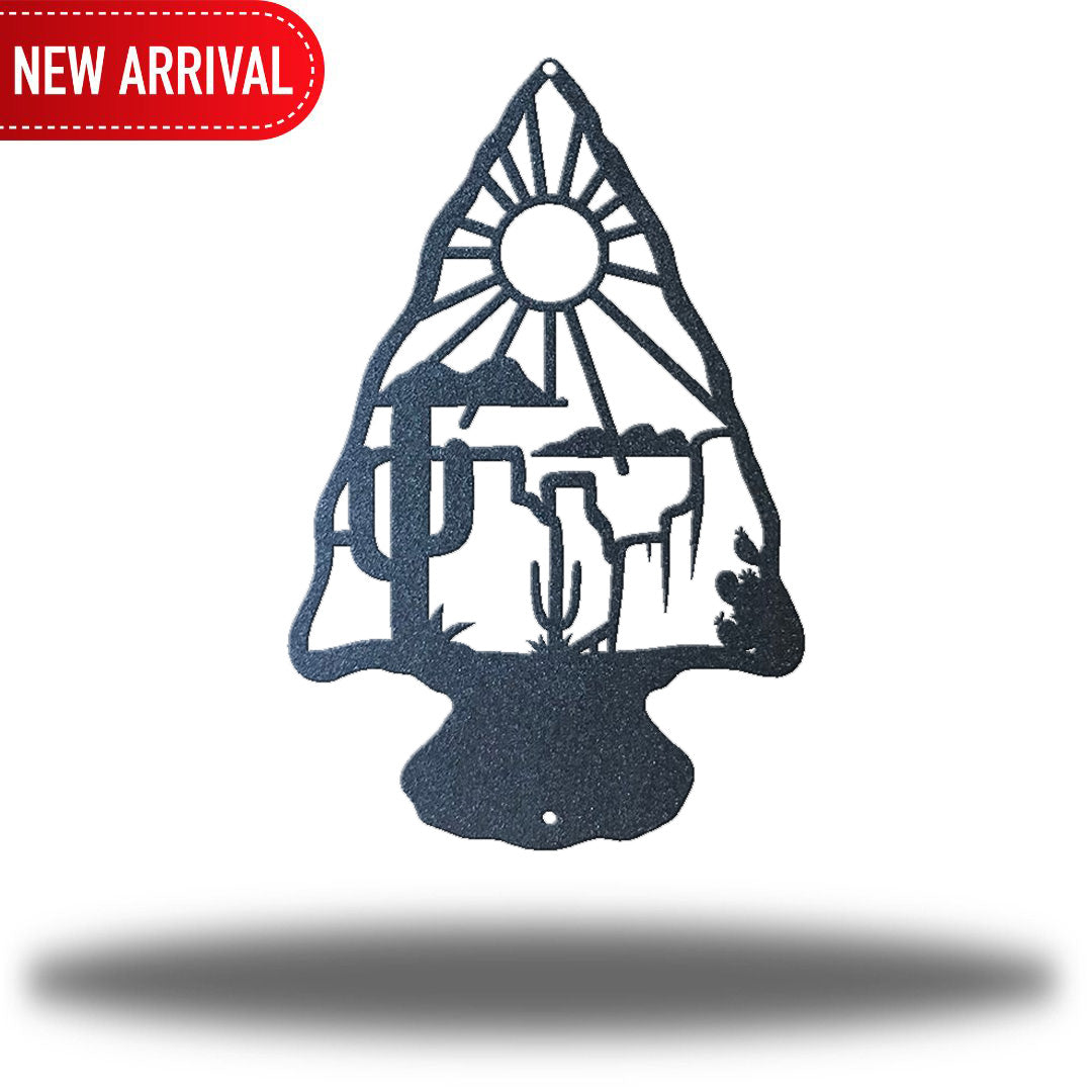 Arrowhead Scene Metal Wall Art D cor arrowhead-scene-metal-wall-art-d-cor