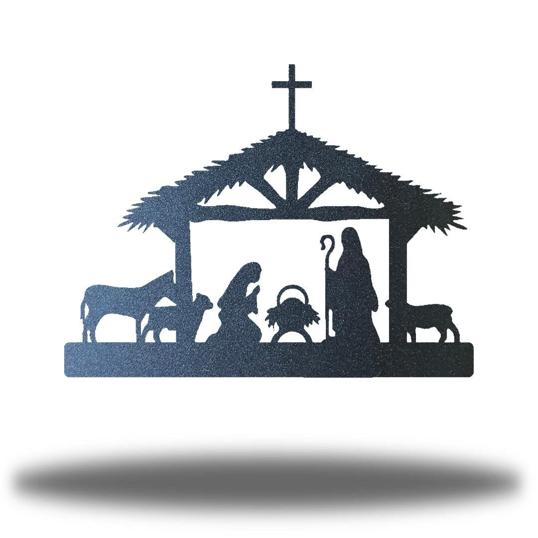 Riverside Designs-Nativity Scene Stand-Metal Wall Art Décor