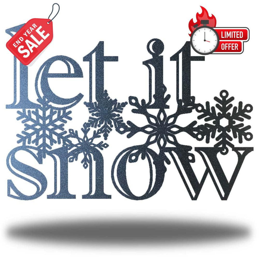 Riverside Designs-Let It Snow-Metal Wall Art Décor