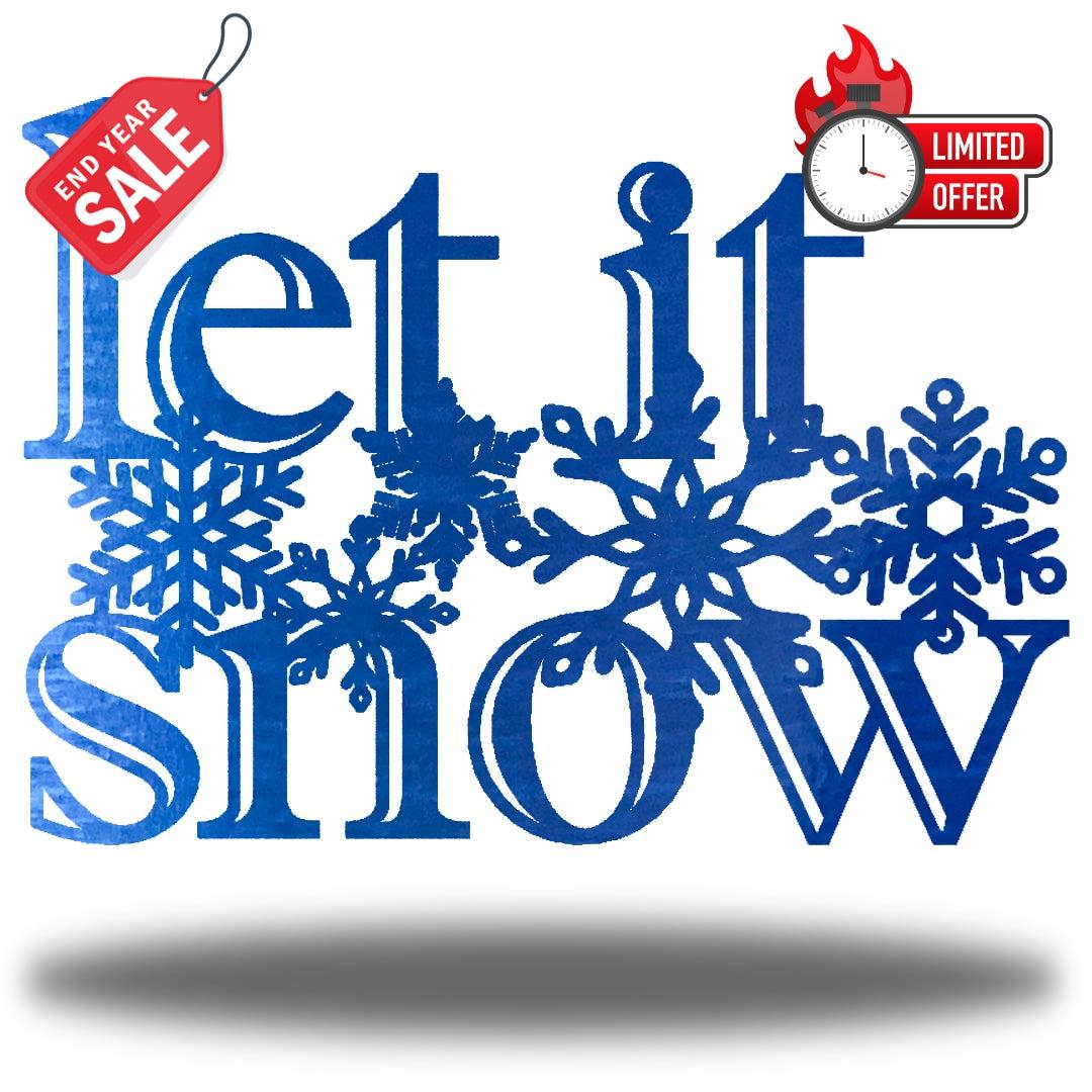 Riverside Designs-Let It Snow-Metal Wall Art Décor