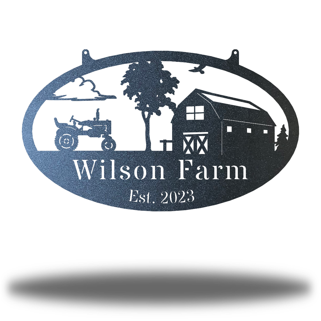 Barn Monogram-Metal Wall Art Décor