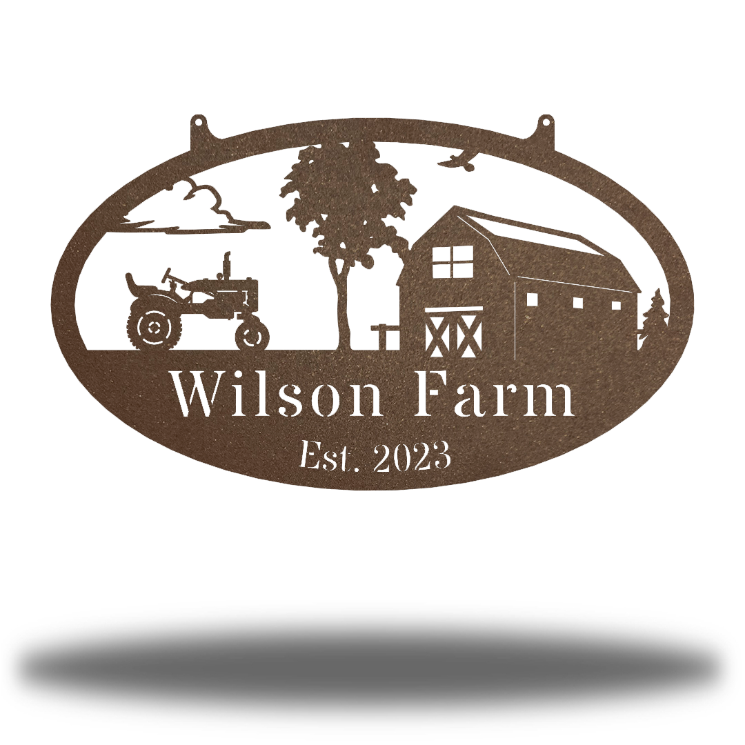 Riverside Designs-Barn Monogram-Metal Wall Art Décor