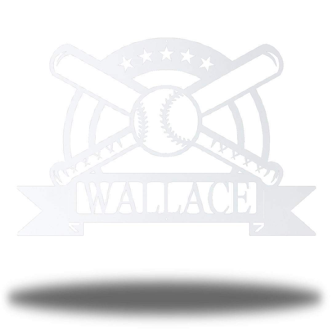 Riverside Designs-Baseball Monogram-Metal Wall Art Décor