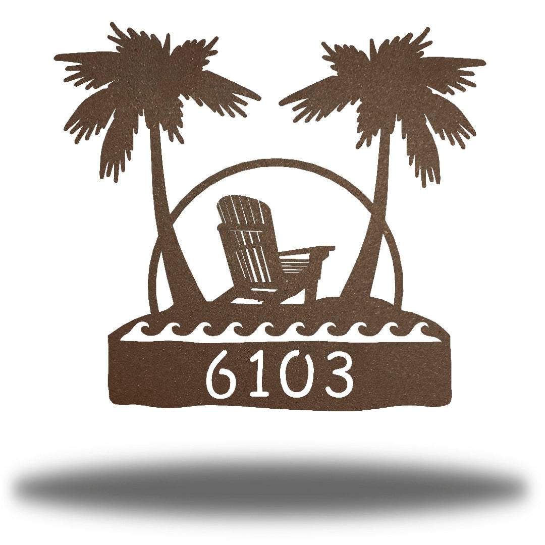 Riverside Designs-Beach Address Sign-Metal Wall Art Décor